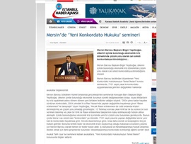 BASINDA BAROMUZ (Yeni Konkordato Hukuku Semineri)