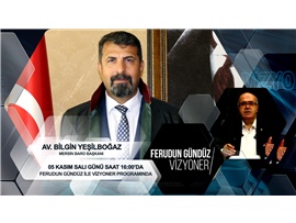 BARO BAŞKANIMIZ AV. BİLGİN YEŞİLBOĞAZ, İÇEL TV'DE HUKUK SİSTEMİNİ KONUŞACAK