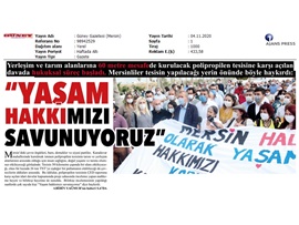 BASINDA BAROMUZ (Polipropilen Tesisi bilirkişi incelemesi yapıldı)