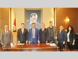 ZİYARET- MEP Başkanı ve Yönetimi Başkanımızı Makamında Ziyaret Ettiler.