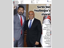 BASINDA BAROMUZ (Gaziantep Barosu Başkanı'ndan Baro Başkanımıza Ziyaret)