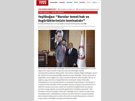 BASINDA BAROMUZ (Gaziantep Barosu Başkanı'ndan Baro Başkanımıza Ziyaret)