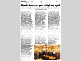 BASINDA BAROMUZ (Baromuza Yeni Kütüphane Açıldı)