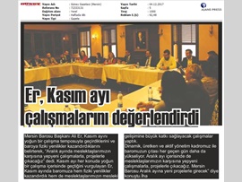 BASINDA BAROMUZ (Baromuzun Kasım Ayı Komisyon, Merkez ve Kulüp Başkanları Toplantısı Yapıldı)