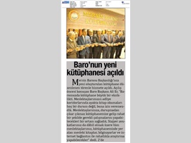 BASINDA BAROMUZ (Baromuza Yeni Kütüphane Açıldı)