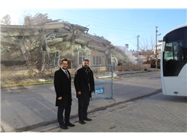 BARO BAŞKANIMIZ BİLGİN YEŞİLBOĞAZ, DEPREM BÖLGESİNİ ZİYARET ETTİ