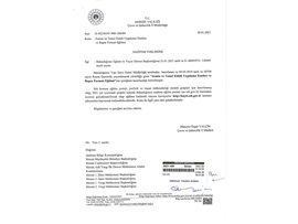 SOSYAL GÜVENLİK KURUMU BAŞKANLIĞI SİGORTA PRİMLERİ GENEL MÜDÜRLÜĞÜ'NÜN YAZISI