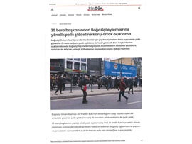 35 Baro başkanından, Boğaziçi öğrencilerine müdahaleye tepki