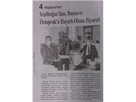 Başkanımız Yeşilboğaz'dan Başsavcı Öztoprak'a hayırlı olsun ziyareti