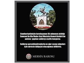 ATATÜRK ANITI'NAN YAPILAN SALDIRIYI KINIYORUZ