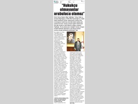 YEŞİLBOĞAZ:  "Hukukçu Olmayanların Arabuluculuk İşine Talip Olmaları Kabul Edilemez"