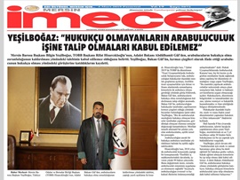 YEŞİLBOĞAZ:  "Hukukçu Olmayanların Arabuluculuk İşine Talip Olmaları Kabul Edilemez"