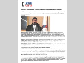 YEŞİLBOĞAZ:  "Hukukçu Olmayanların Arabuluculuk İşine Talip Olmaları Kabul Edilemez"