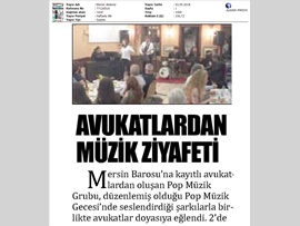 BASINDA BAROMUZ (AVUKATLARIMIZDAN MÜZİK ZİYAFETİ)