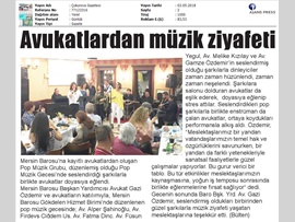 BASINDA BAROMUZ (AVUKATLARIMIZDAN MÜZİK ZİYAFETİ)