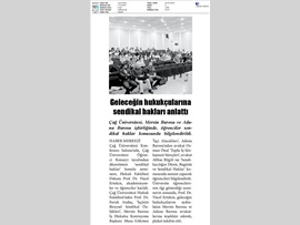 BASINDA BAROMUZ (Avukatlar Geleceğin Hukukçularına Sendikal Hakları Anlattı)