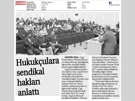 BASINDA BAROMUZ (Avukatlar Geleceğin Hukukçularına Sendikal Hakları Anlattı)