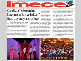 BASINDA BAROMUZ (Çocuklara Cinsel İstismar ve Hakları Tiyatro Oyunu ile Anlatıldı)