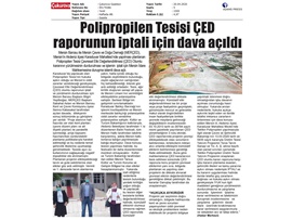 BASINDA BAROMUZ (Mersin Barosu ile MERÇED Polipropilen Tesisinin İptali için Dava Açtı)