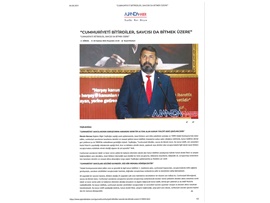 Yeşilboğaz; "Cumhuriyeti bitirdiler, savcısı da bitmek üzere"
