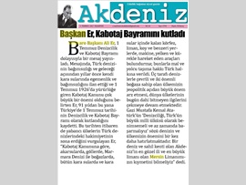 BASINDA BAROMUZ (KABOTAJ BAYRAMI KUTLAMASI)