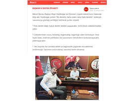 BASINDA BAROMUZ (Başkanımız Yeşilboğaz'dan Hatay Barosu Başkanı Ekrem Dönmez'e ziyaret)