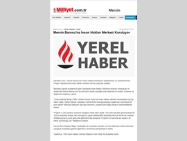 BASINDA BAROMUZ (Mersin Barosu'na İnsan Hakları Merkezi Kuruluyor)