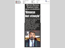BASINDA BAROMUZ (10 Avukat Cübbe Giyip Ruhsat Aldı)