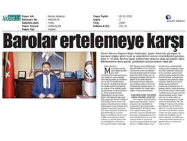 BASINDA BAROMUZ (Baro seçimlerinin ertelenmesine tepki ve açılan dava)
