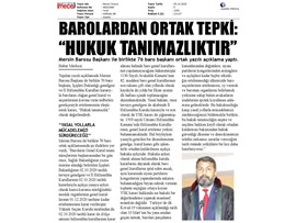 BASINDA BAROMUZ (Baro seçimlerinin ertelenmesine tepki ve açılan dava)
