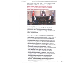 Mersin Adliye binası genişliyor