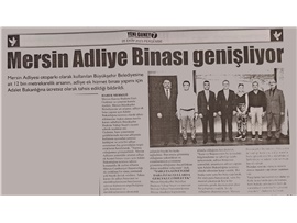 Mersin Adliye binası genişliyor