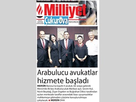 BASINDA BAROMUZ (Mersin'de İlk Kez Arabuluculuk Merkezi Açıldı)) 30.10.2017