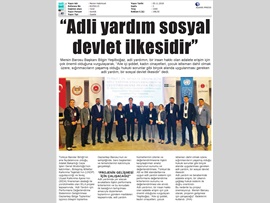 BASINDA BAROMUZ (Adli Yardım Sosyal Devlet İlkesidir)