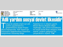 BASINDA BAROMUZ (Adli Yardım Sosyal Devlet İlkesidir)