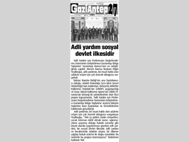 BASINDA BAROMUZ (Adli Yardım Sosyal Devlet İlkesidir)