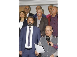 MERSİN BAROSU İLE MERSİN EMEK VE DEMOKRASİ PLATFORMU ORTAK BASIN AÇIKLAMASI YAPTI