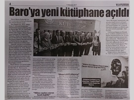 BASINDA BAROMUZ (Baromuza Yeni Kütüphane Açıldı)