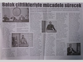 BASINDA BAROMUZ (Balık Çiftliklerinin Çevre ve İnsan Sağlığına Etkileri Konulu Konferans Düzenlendi)