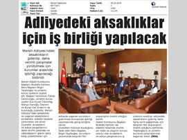 BASINDA BAROMUZ (Mersin Adalet Komisyonu Başkanı Mustafa Kahveci'den Baro Başkanımıza Ziyaret)
