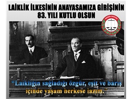YEŞİLBOĞAZ: “LAİKLİĞİN GEREKLİLİĞİNİ BUGÜN DAHA İYİ ANLIYORUZ”