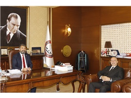 İÇEL SANAT KULÜBÜ’NÜN YENİ YÖNETİMİNDEN BAŞKANIMIZA ZİYARET