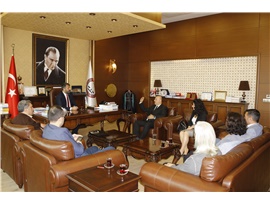 İÇEL SANAT KULÜBÜ’NÜN YENİ YÖNETİMİNDEN BAŞKANIMIZA ZİYARET