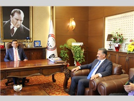 ZİYARET - Toroslar Belediyesi Başkanı Sayın;Hamit TUNA, Başkanımızı ziyaret etti