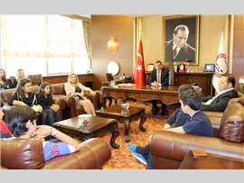 İÇEL KOLEJİ ÖĞRENCİLERİNDEN BARO BAŞKANIMIZA ZİYARET