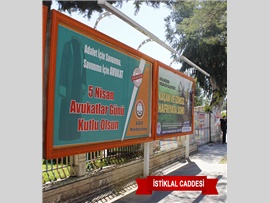 5 NİSAN AVUKATLAR GÜNÜ KUTLAMA MESAJIMIZ MERSİN MERKEZ VE İLÇELERDE BILLBOARDLARDA YER ALDI