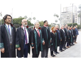 5 NİSAN AVUKATLAR GÜNÜ NEDENİYLE TÖREN DÜZENLENDİ