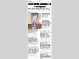 BASINDA BAROMUZ (Başkan Vekilimiz Av. Gazi Özdemir, "Kentimizde Nükleer Çöplük İstemiyoruz")