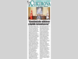 BASINDA BAROMUZ (Başkan Vekilimiz Av. Gazi Özdemir, "Kentimizde Nükleer Çöplük İstemiyoruz")
