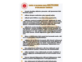 COVİD 19 SALGININA KARŞI AVUKATLIK OFİSLERİNDE VE ADLİYELERDE ALINMASI GEREKEN ÖNLEMLER